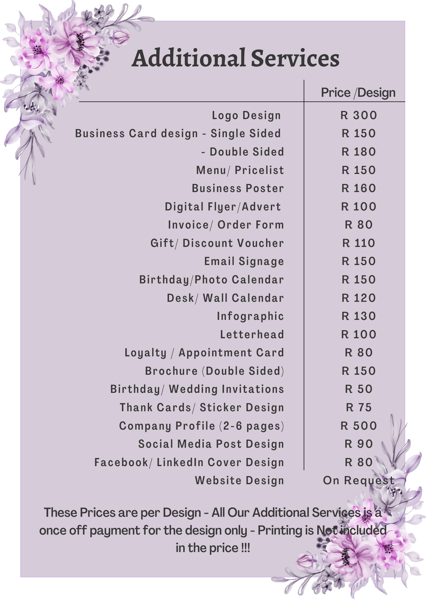 Contact for Business Branding & Marketing Packages